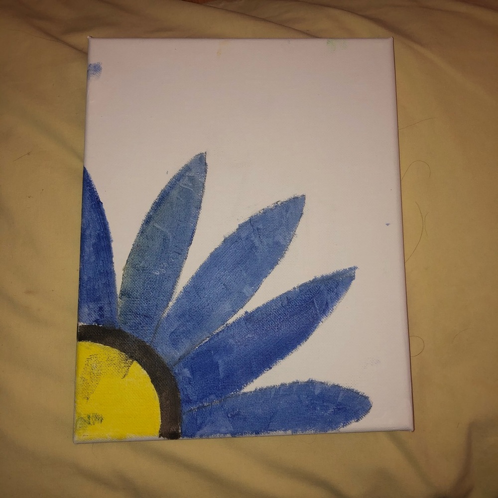 Blue flower painting